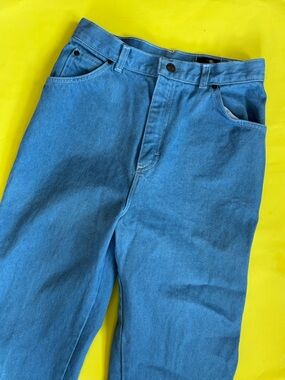 Vintage 70s High Rise Silver Unicorn Sears Blue Jeans